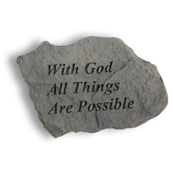 Berry Kay - Inc. With God All Things Are Possible - Memorial - 5 Inches x 3.25 Inches 42120 - main